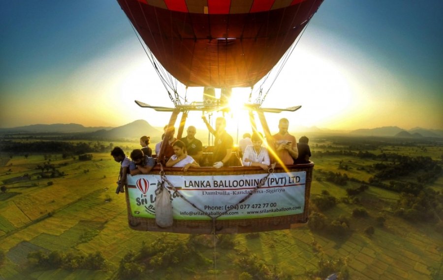 hot air balloon - in sri lanka