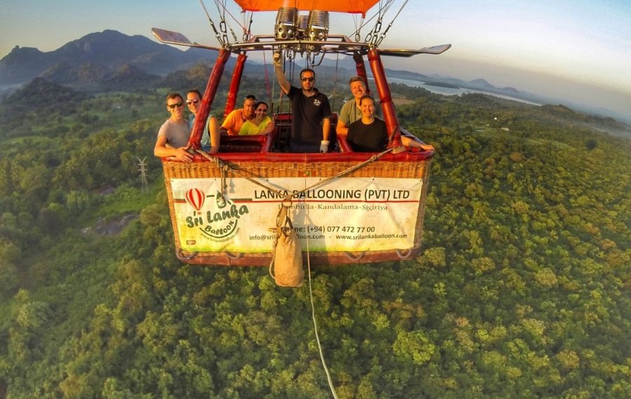 hot air balloon - in sri lanka