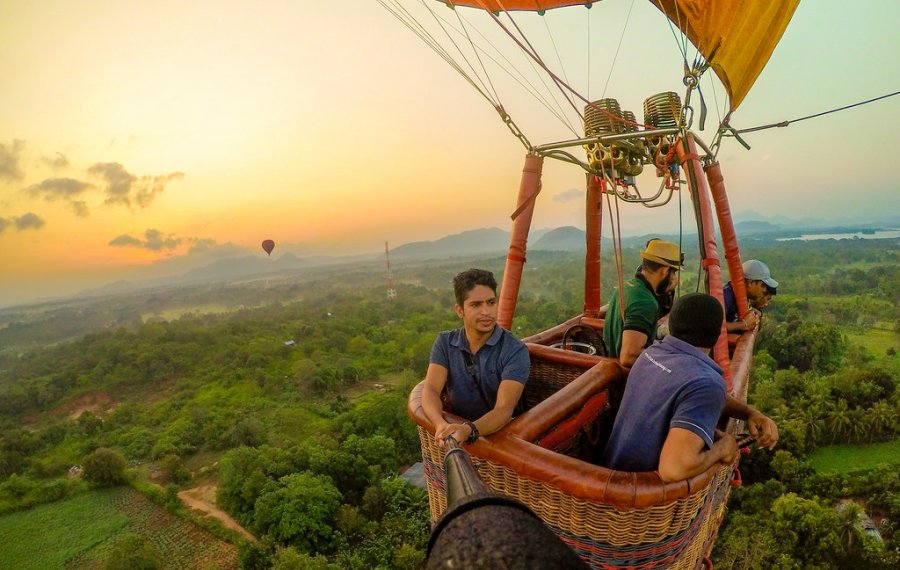 hot air balloon - in sri lanka