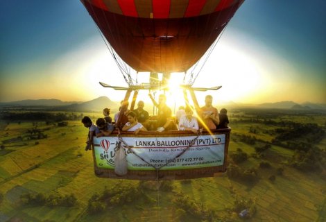 hot air balloon - in sri lanka